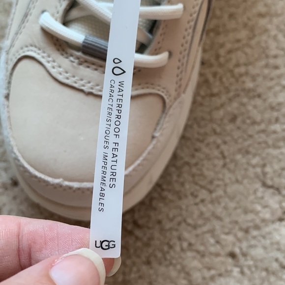 🆕 UGG Westside Weather Low Trainer Creme Leather Sneakers, Waterproof Features - Picture 5 of 10